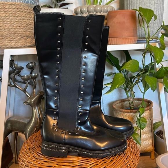 VINCE CAMITO RIDING BOOTS WITH GEMS  NWT - Picture 1 of 7